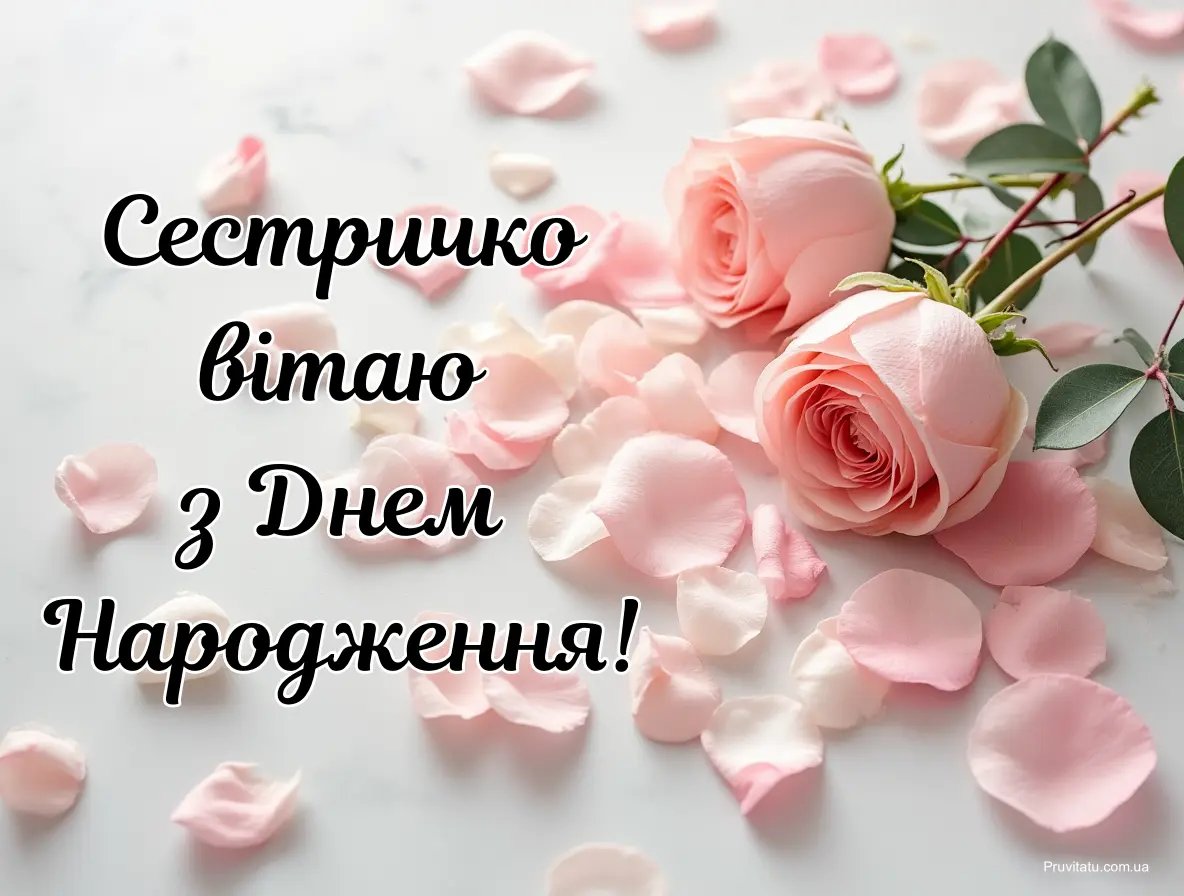 день народження сестра