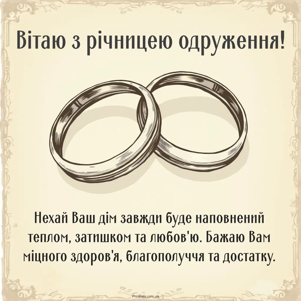 гарне вітання з річницею весілля