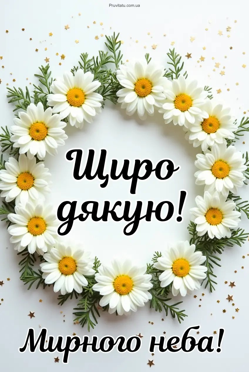 картинка щиро дякую за привітання