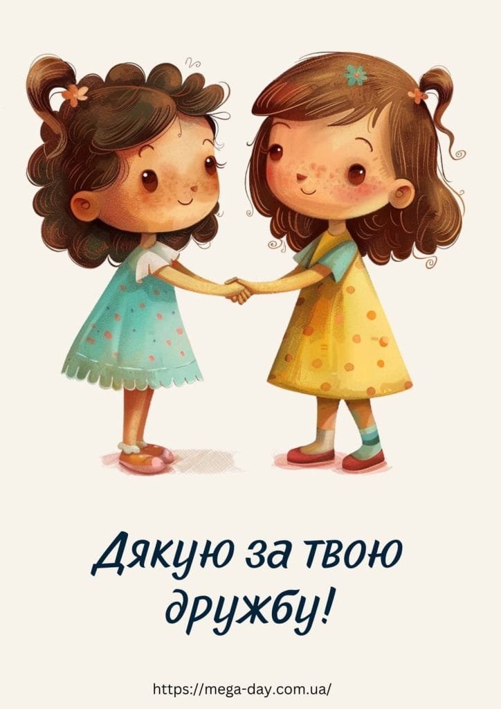 подяка подрузі за дружбу своїми словами